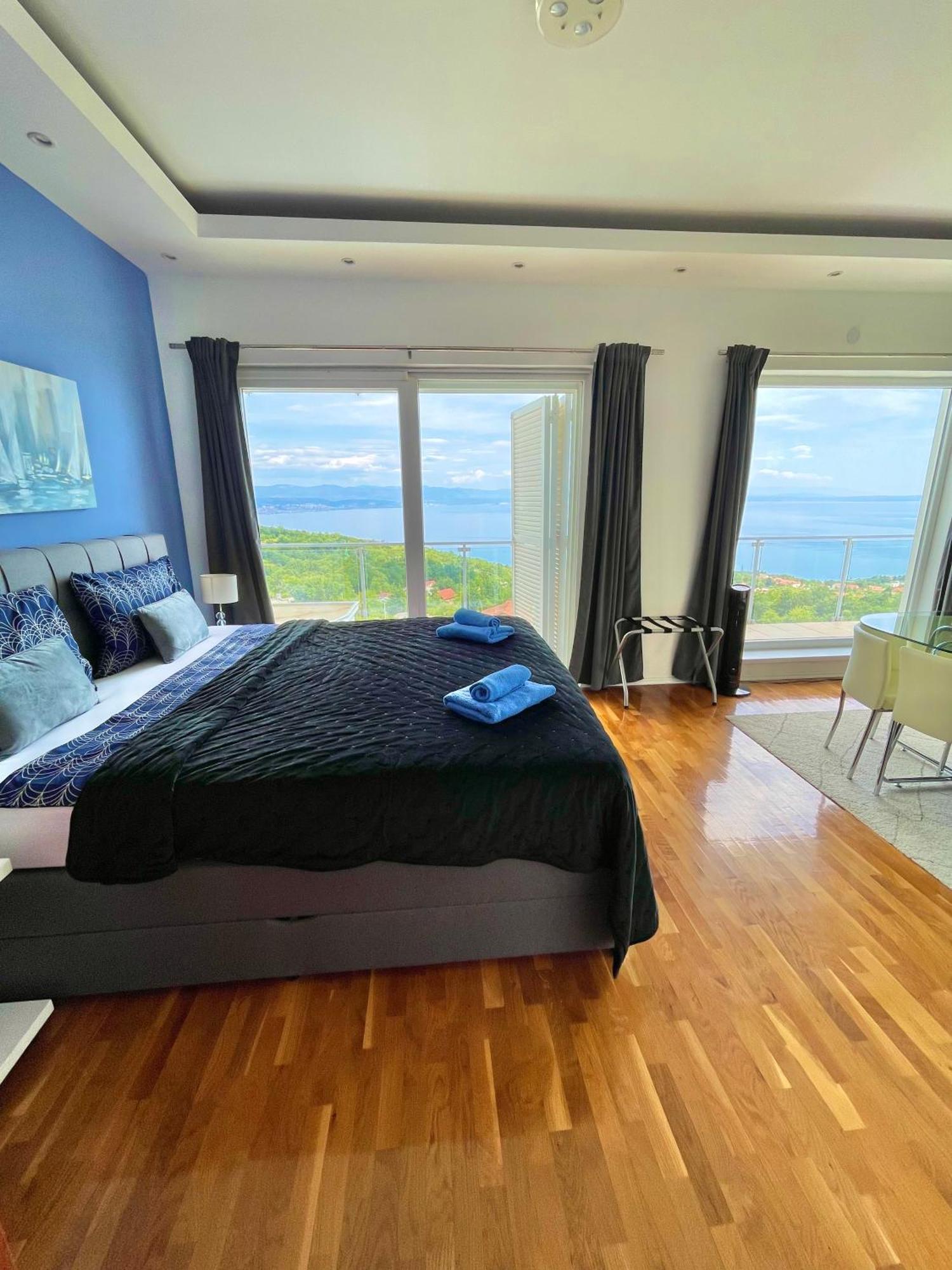 Luxury Villa Eternity - Marvelous Sea View - Box Spring Beds - Opatija-Poljane المظهر الخارجي الصورة