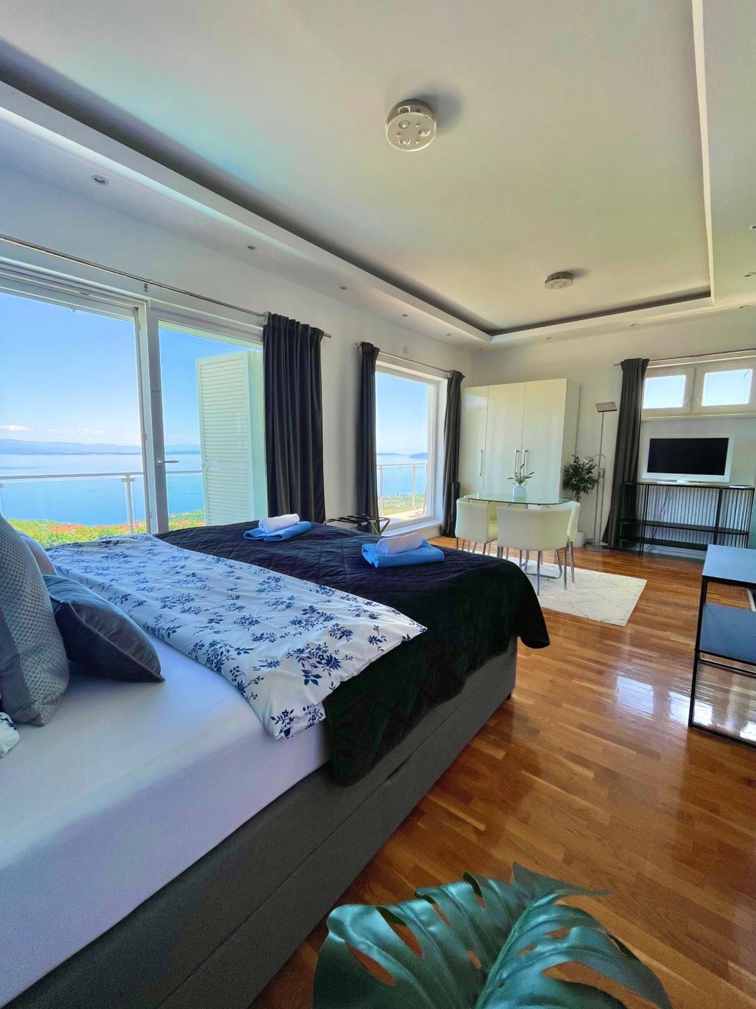 Luxury Villa Eternity - Marvelous Sea View - Box Spring Beds - Opatija-Poljane المظهر الخارجي الصورة